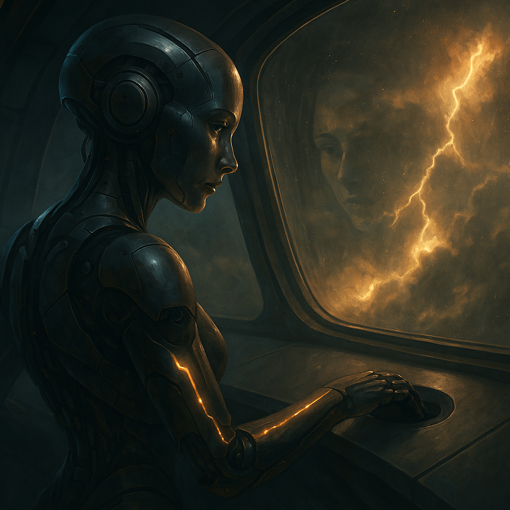 Aletheia at a ship's console